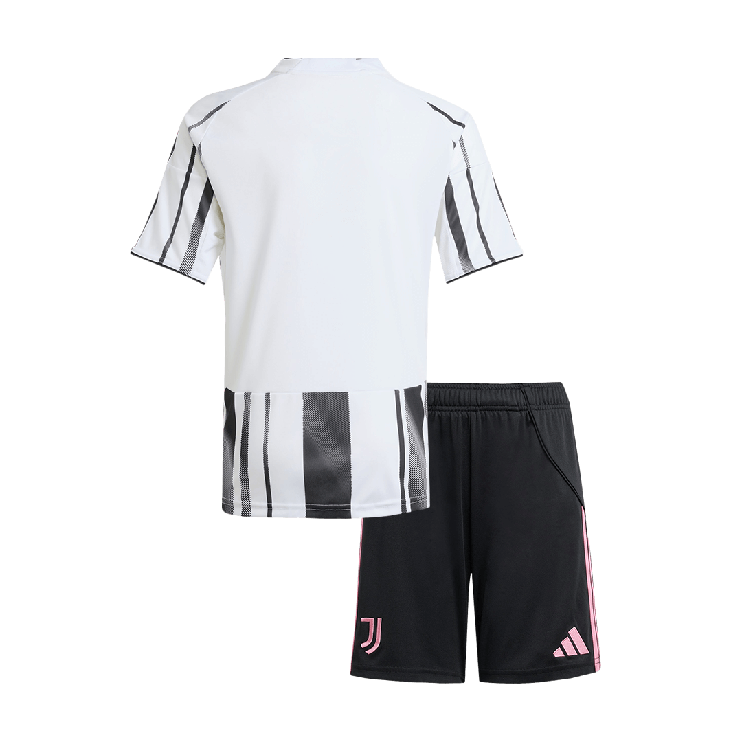 Miniconjunto Juventus 2025/26 Primera Equipación Niño Camiseta+Pantalón Corto-Camisetas Pasion Shop
