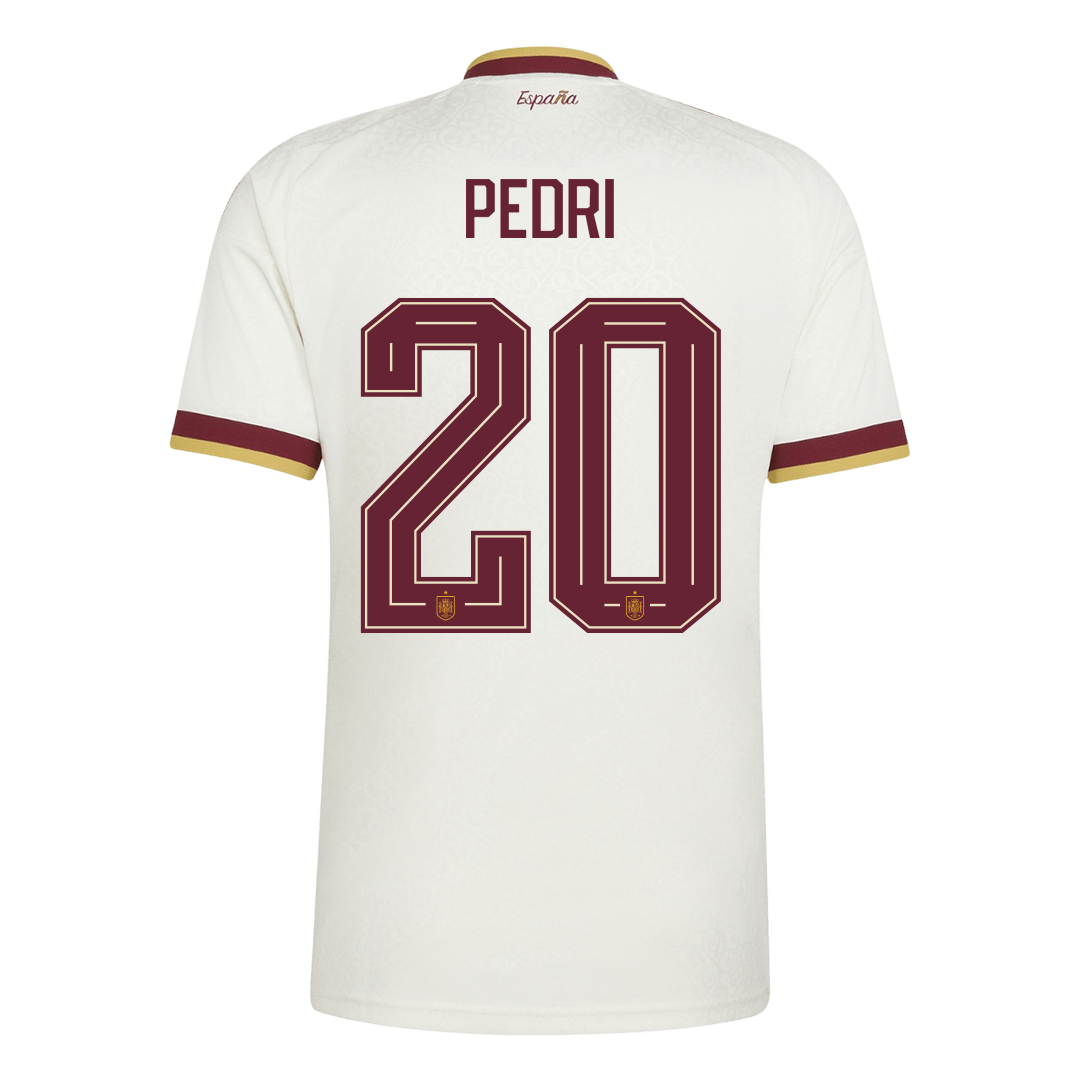 Camiseta PEDRI #20 Spain 2026 Segunda Equipación Copa del Mundo - Versión Hincha
