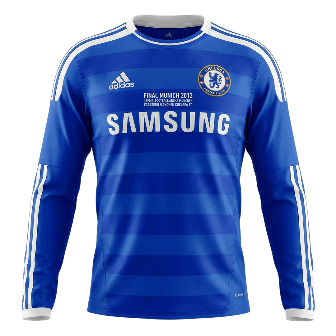 Tricouri Fotbal Vintage Chelsea Acasă 2011/12 Mânecă Lungă