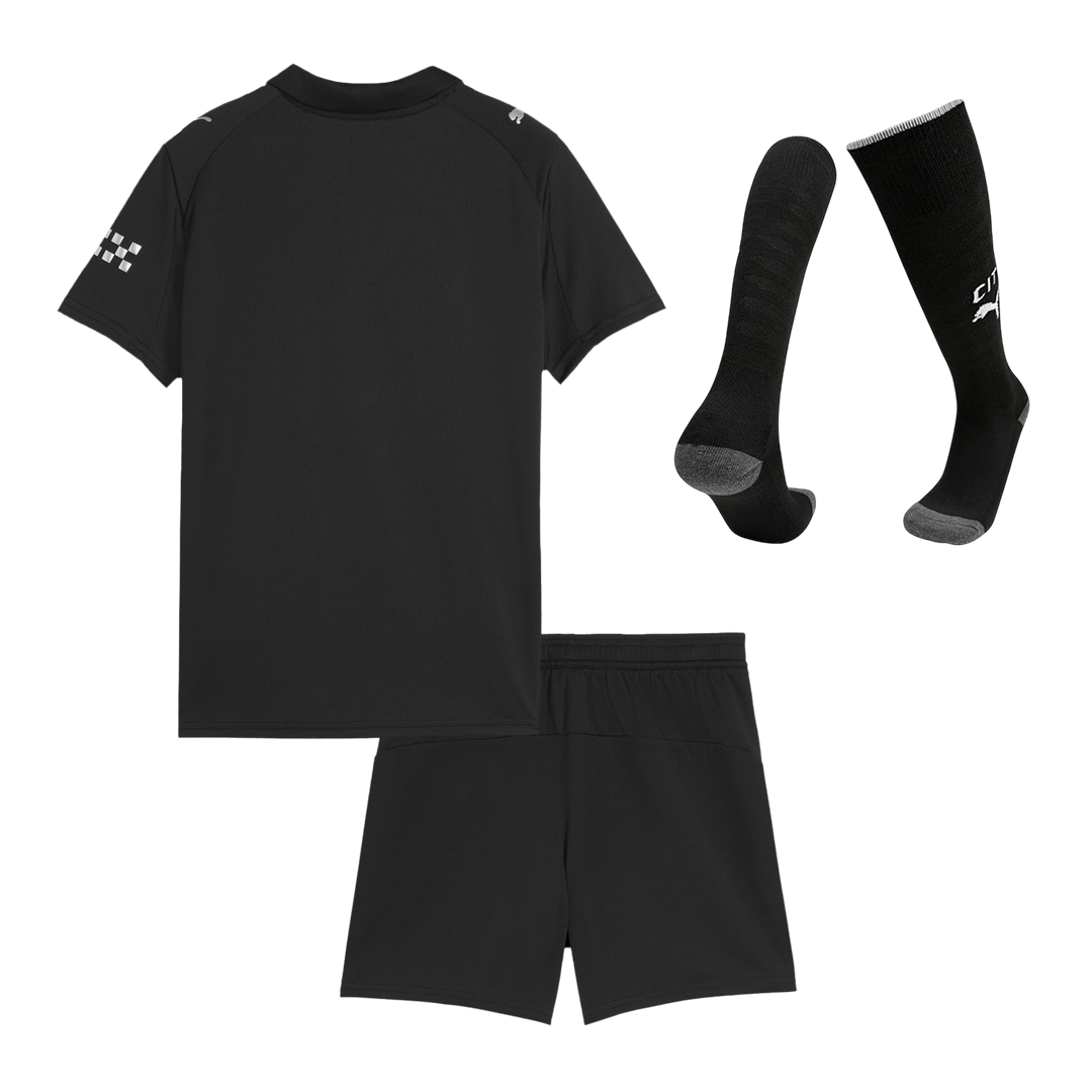 Set Tricouri Fotbal Manchester City Deplasare 2025/26 Pentru Copii