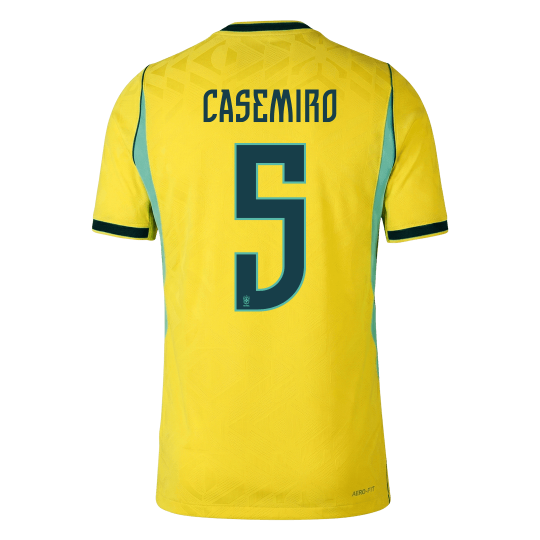 Camiseta Auténtica CASEMIRO #5 Brazil 2026 Primera Equipación Copa del Mundo - Version Jugador