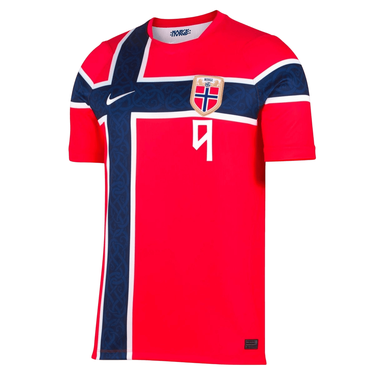Camiseta Auténtica BRAUT HAALAND #9 Norway 2026 Primera Equipación Copa del Mundo - Version Jugador