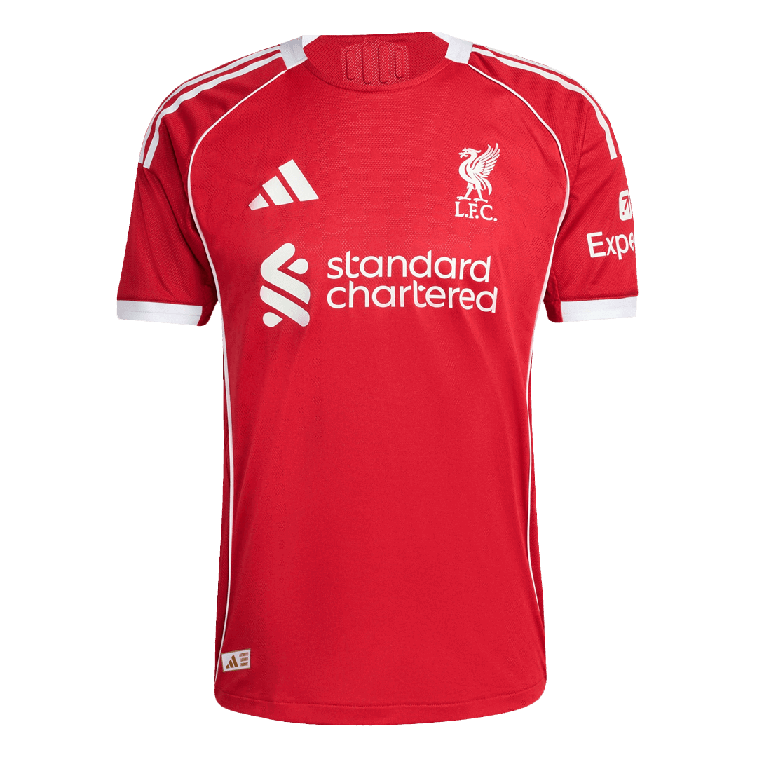 Camiseta Auténtica KERKEZ #6 Liverpool 2025/26 Primera Equipación-Versión Jugador