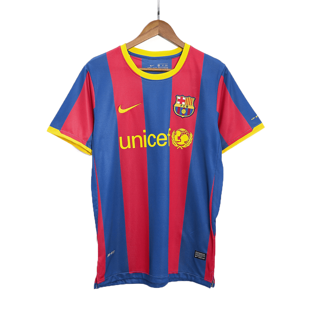 Tricouri Fotbal Vintage Barcelona MESSI #10 Acasă 2010/11