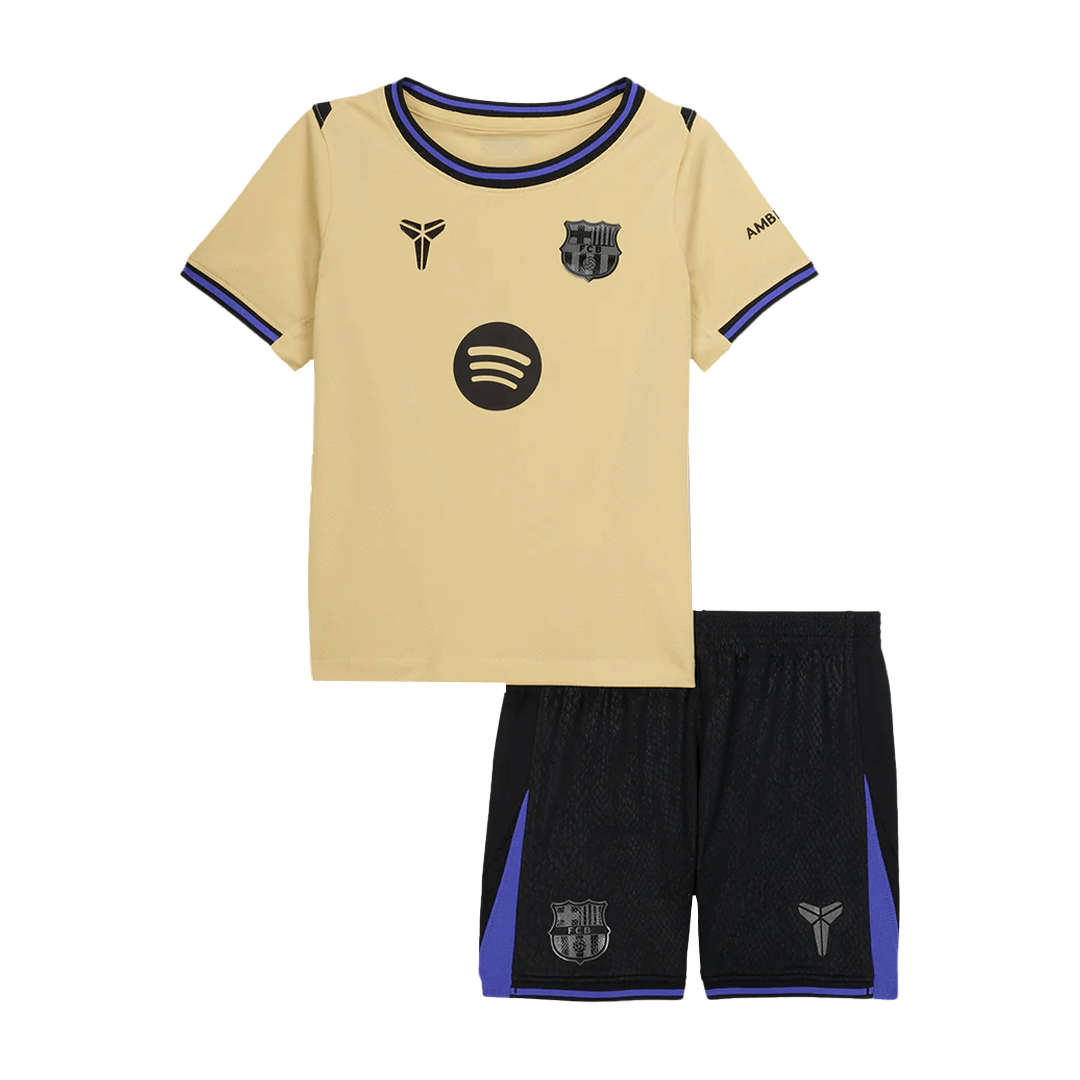 Miniconjunto Barcelona X Kobe 2025/26 Segunda Equipación Niño camiseta de fútbol