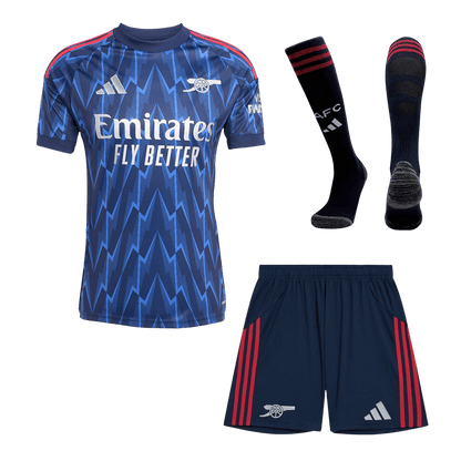 Conjunto Completo Arsenal 2025/26 Segunda Equipación camiseta de fútbol