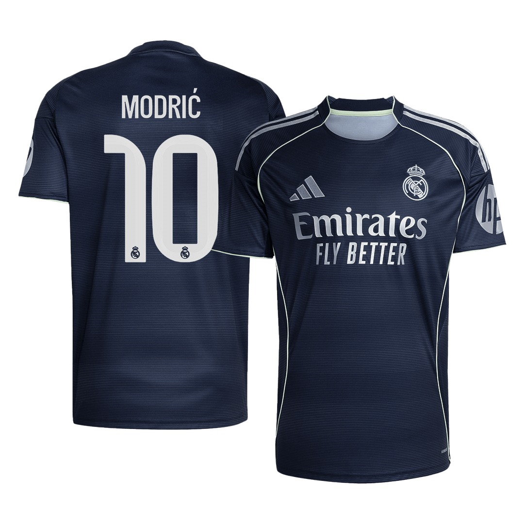 Calidad Premium Camiseta MODRIĆ #10 Real Madrid 2025/26 Segunda Equipación-Versión Hincha