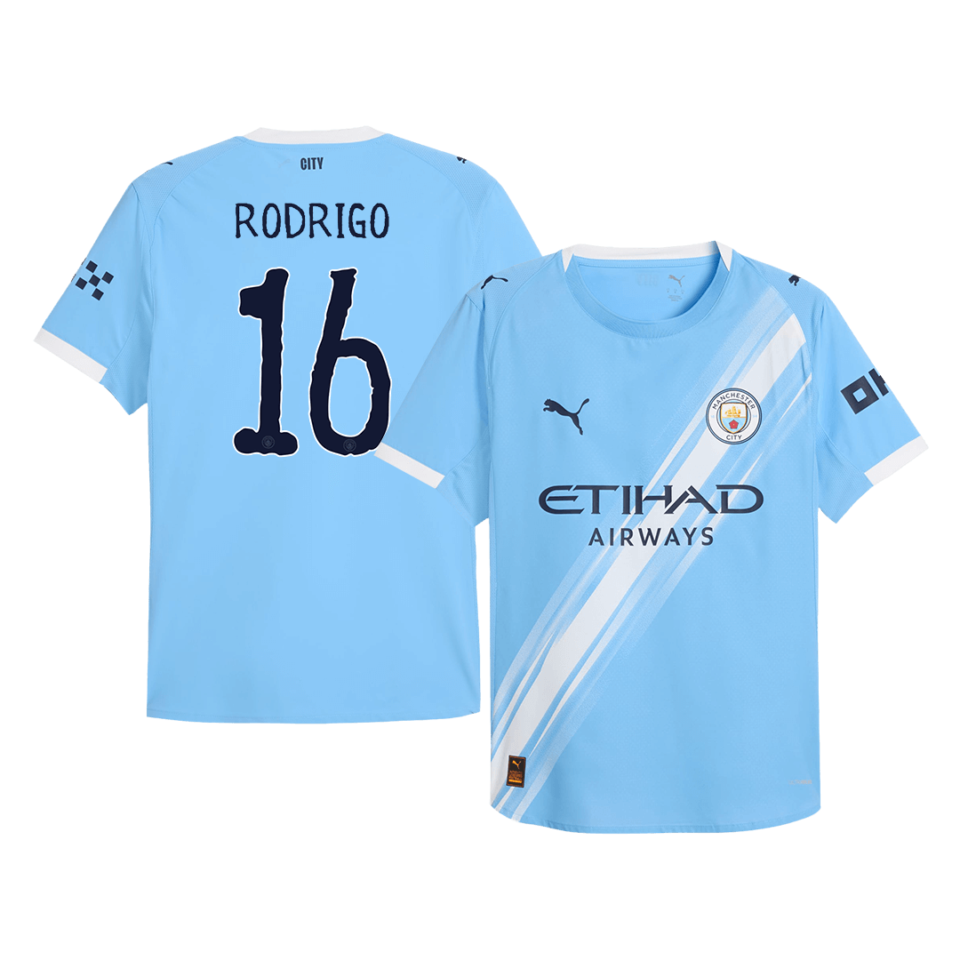 Camiseta RODRIGO #16 Manchester City 2025/26 Copa Mundial de Clubes Primera Equipación Hombre-Versió