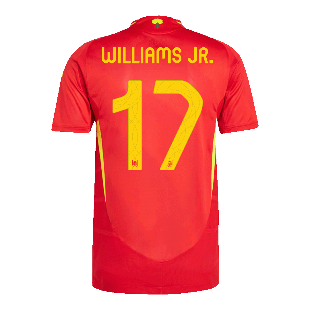 Camiseta Auténtica WILLIAMS JR. #17 Spain 2024 Primera Equipación - Version Jugador