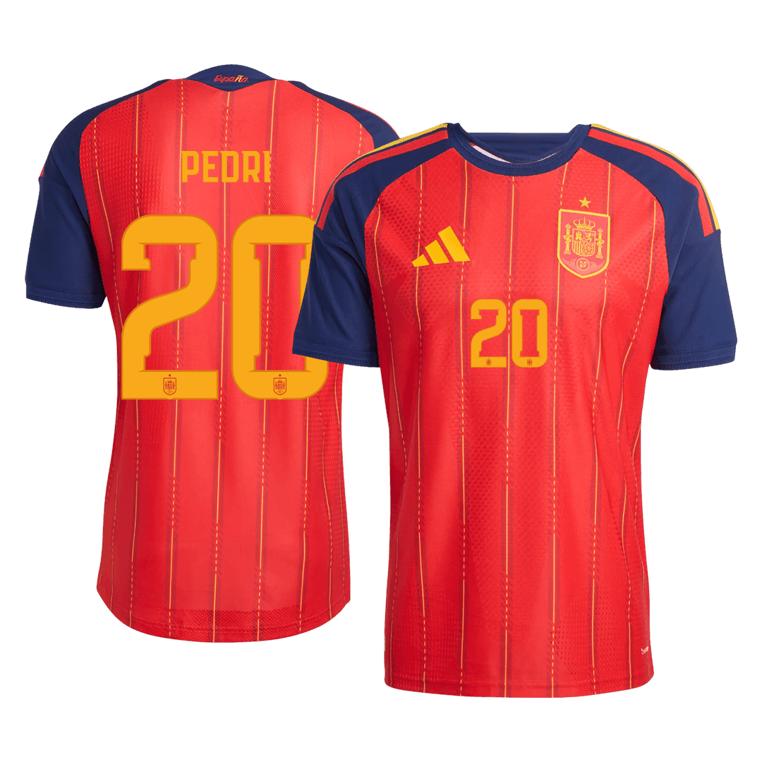 Camiseta Auténtica PEDRI #20 Spain 2026 Primera Equipación Copa del Mundo - Version Jugador