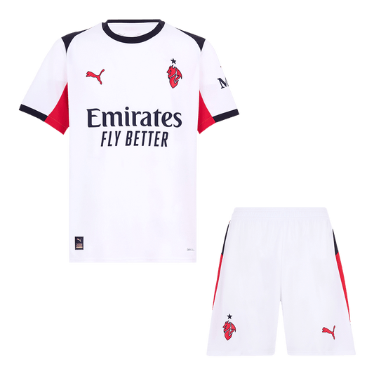 Conjunto AC Milan 2025/26 Segunda Equipación camiseta de fútbol