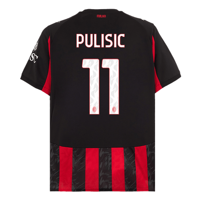 Tricouri Fotbal AC Milan PULISIC #11 Acasă 2025/26 (mărime mare) - Premium