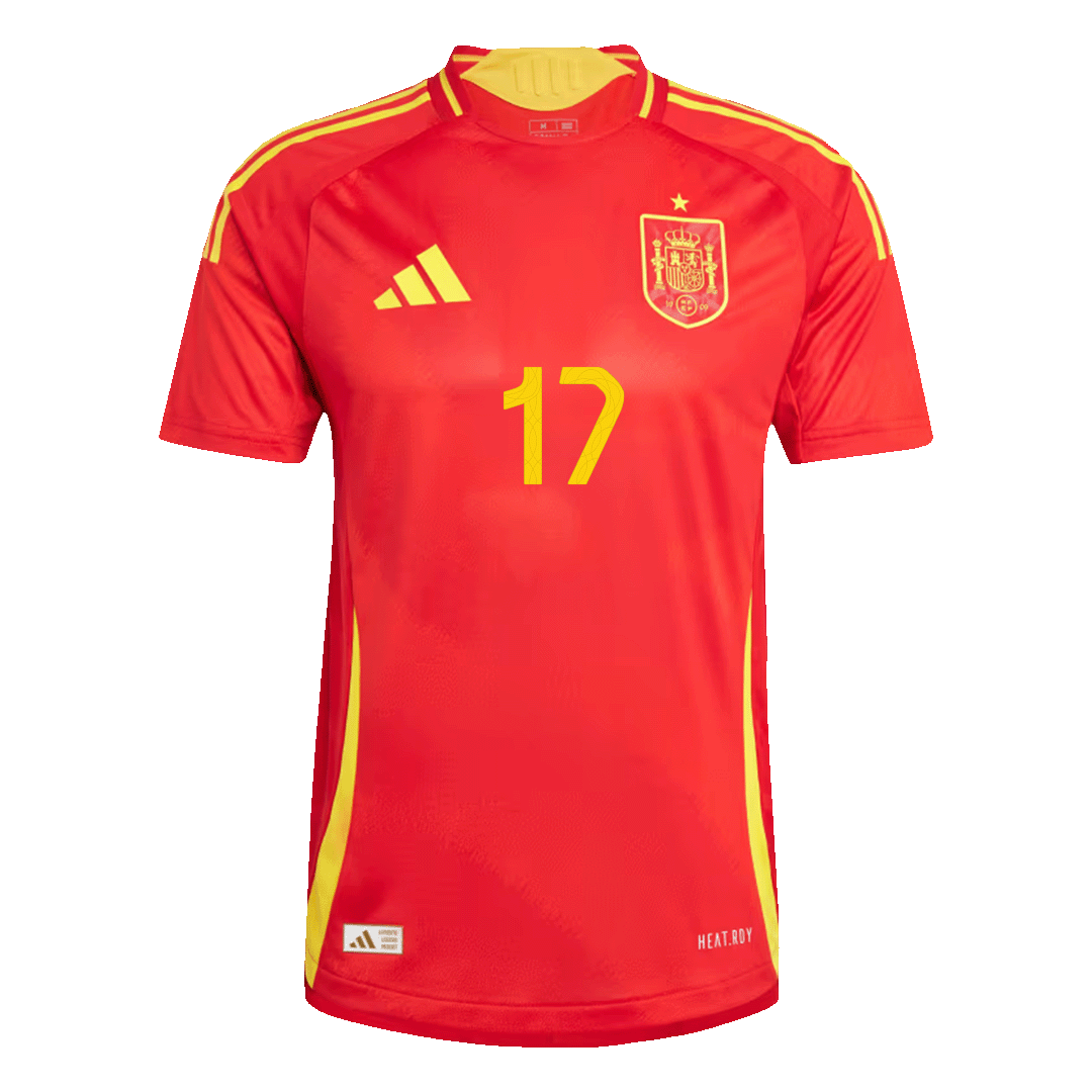 Camiseta Auténtica WILLIAMS JR. #17 Spain 2024 Primera Equipación - Version Jugador