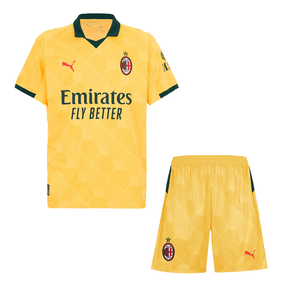 Conjunto AC Milan 
2025/26 Tercera Equipación camiseta de fútbol