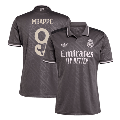 Camiseta Real Madrid 2024/25 Tercera Equipación Mbappé #9 - Versión Hincha