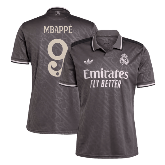 Camiseta Real Madrid 2024/25 Tercera Equipación Mbappé #9 - Versión Hincha