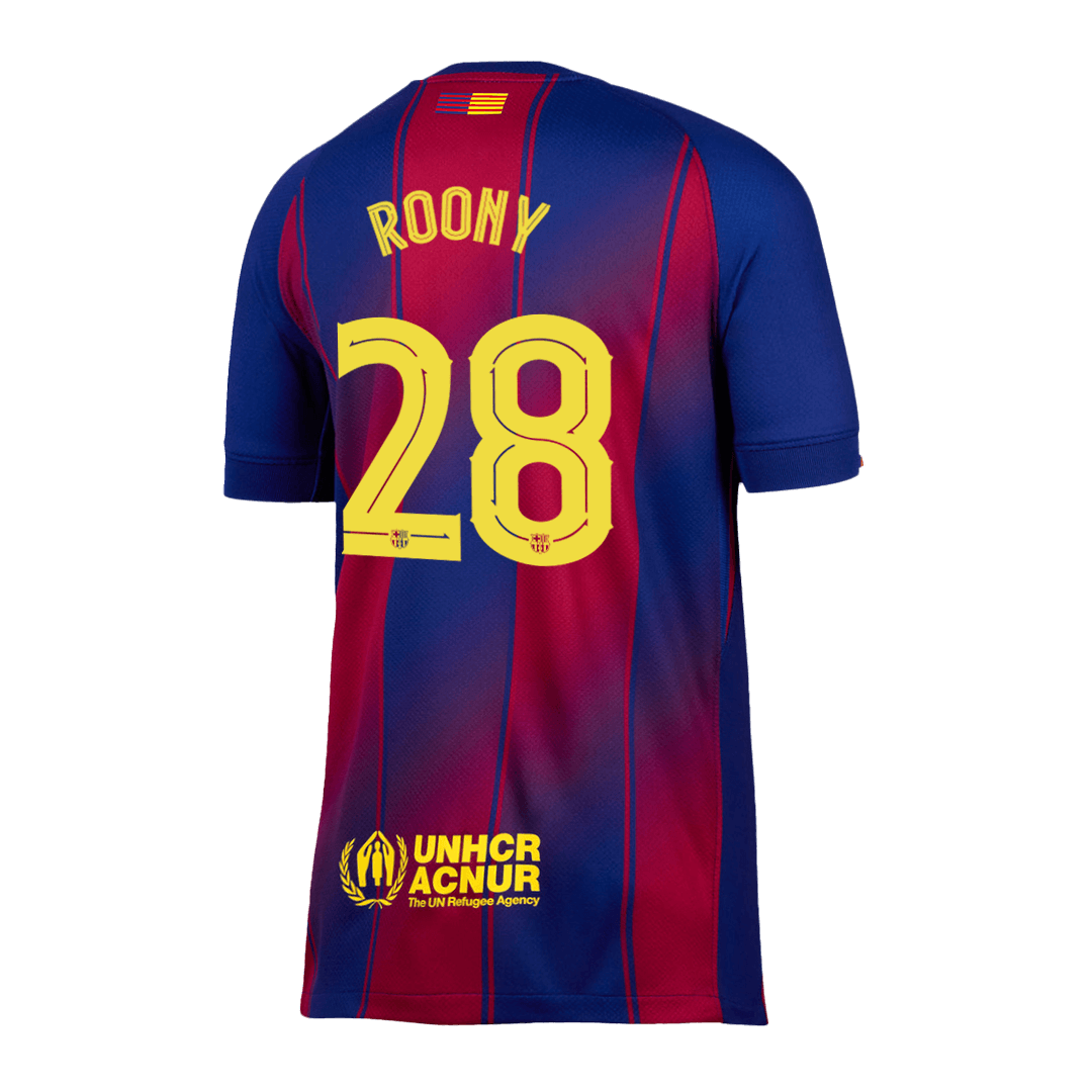 UCL Camiseta ROONY #28 Barcelona 2025/26 Primera Equipación - Version Hincha - Calidad premium