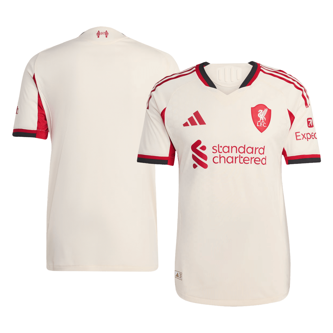 Camiseta Auténtica Liverpool 2025/26 Segunda Equipación-Versión Jugador-Camisetas Pasion Shop