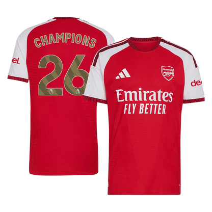 Camiseta Auténtica CHAMPIONS #26 Arsenal 2026/27 Primera Equipación - Version Jugador