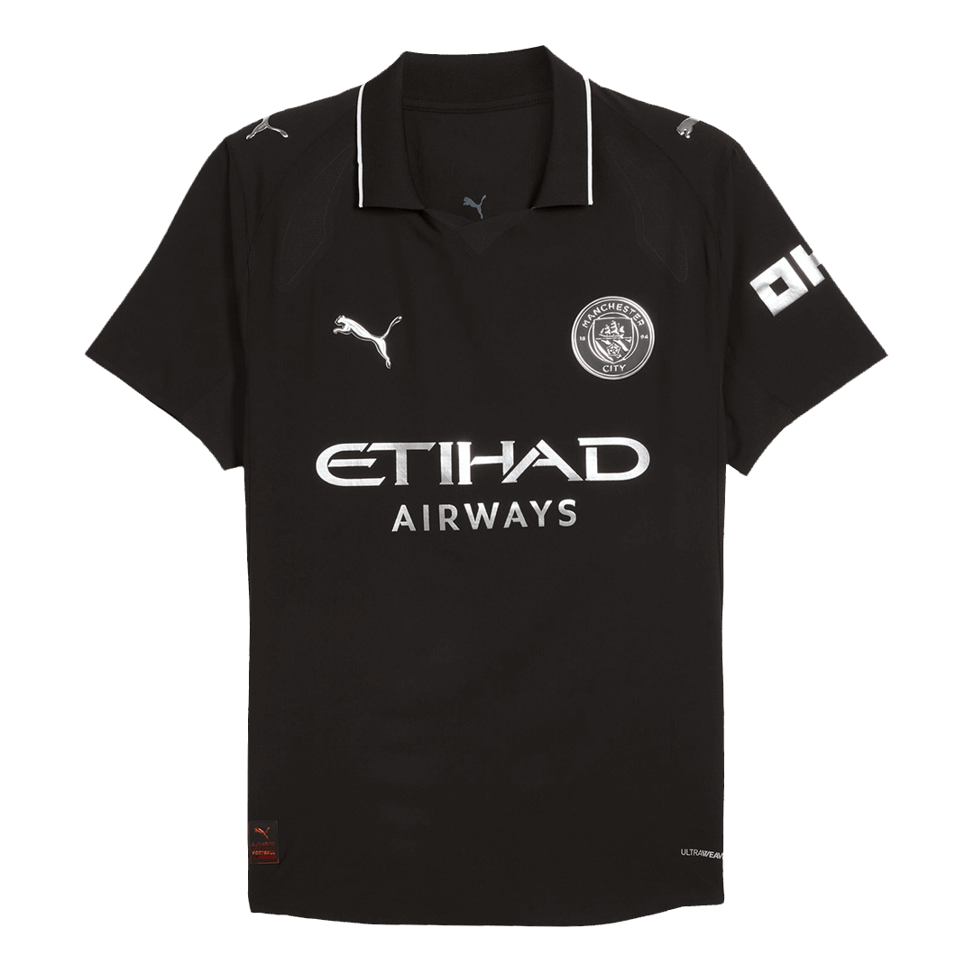 Camiseta Auténtica Manchester City 2025/26 Segunda Equipación-Versión Jugador