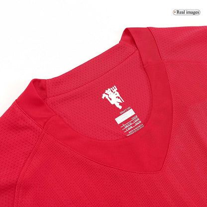 Tricouri Fotbal Vintage Manchester United Acasă 2007/08 Mânecă Lungă
