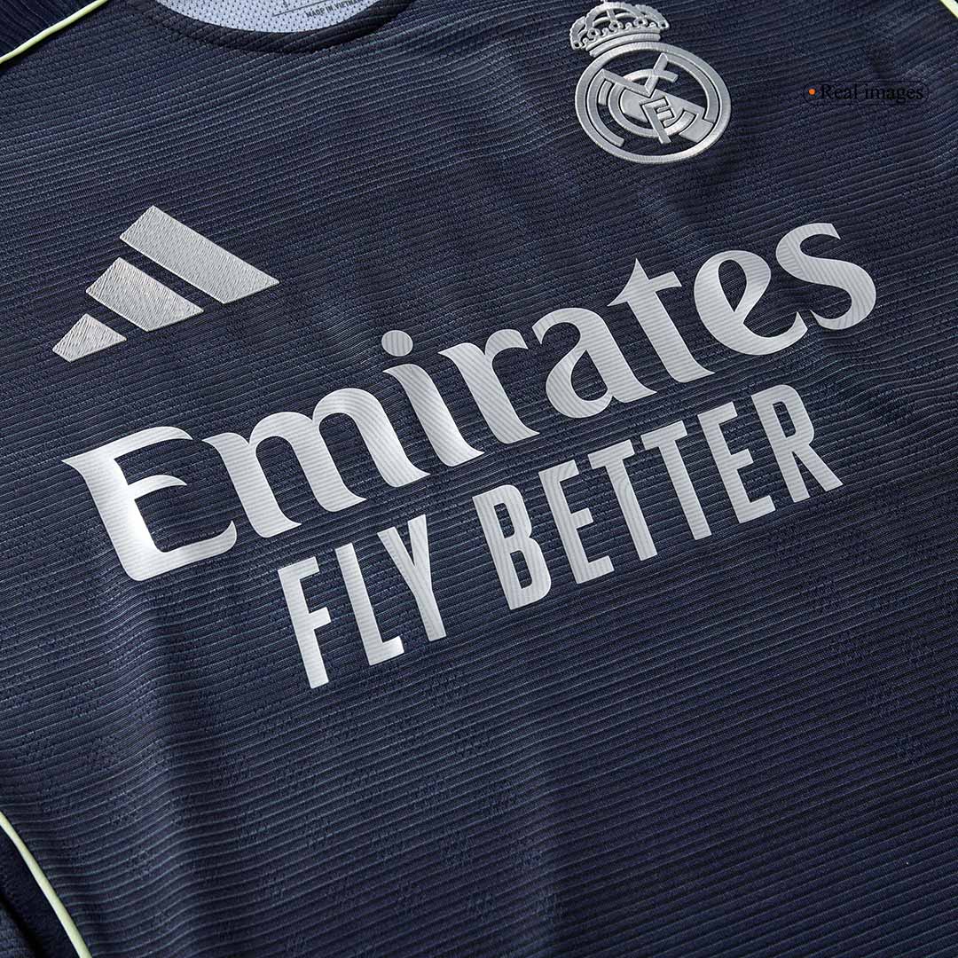 Camiseta Auténtica MBAPPÉ #9 Real Madrid 2025/26 Segunda Equipación-Versión Jugador-Camisetas Pasion Shop