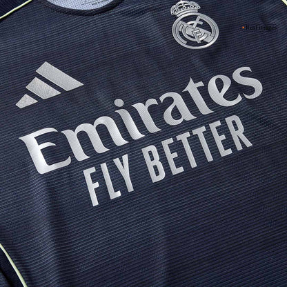 Camiseta Auténtica VINI JR. #7 Real Madrid 2025/26 Segunda Equipación-Versión Jugador-Camisetas Pasion Shop