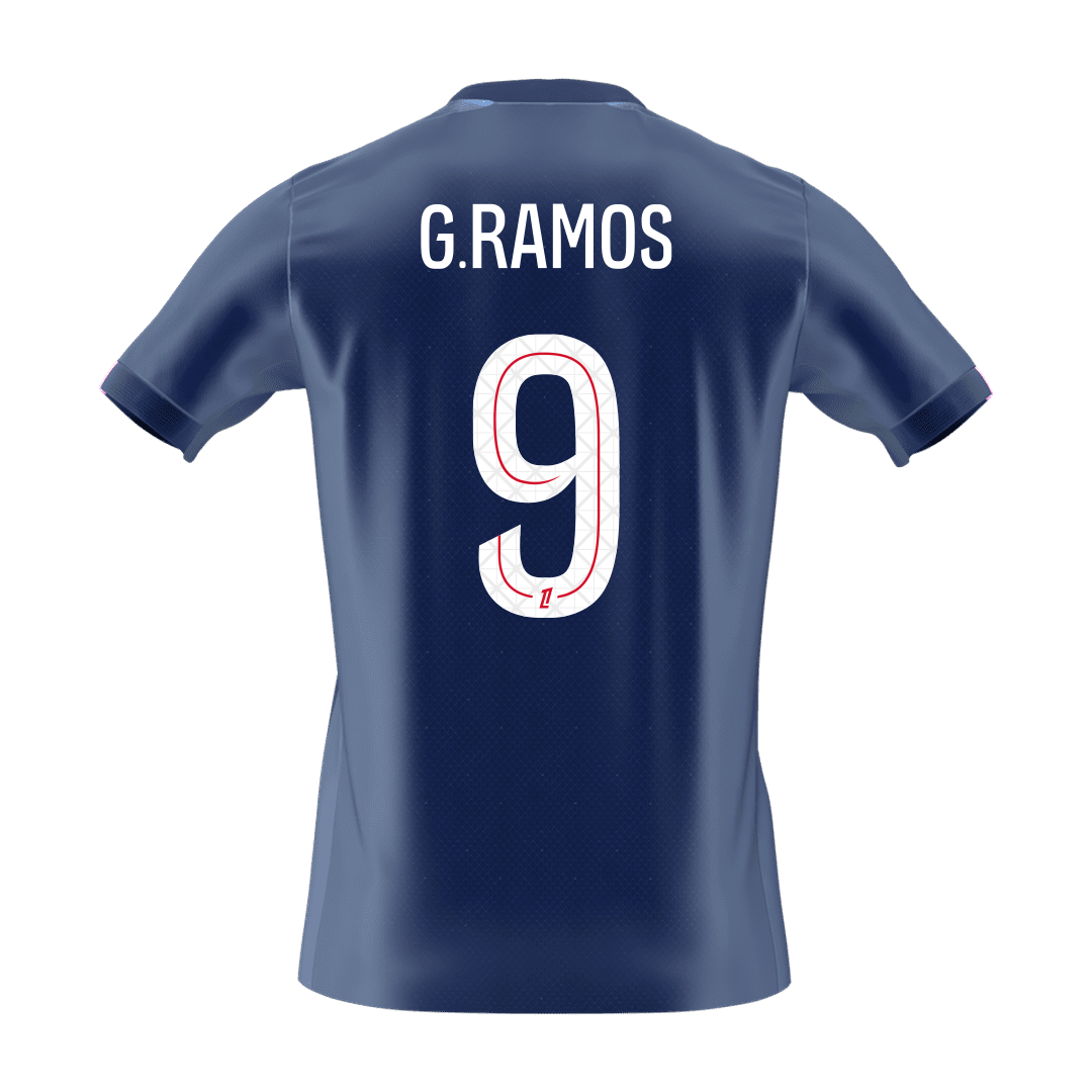 Camiseta G.RAMOS #9 PSG 2025/26 Primera Equipación - Version Hincha - Calidad premium