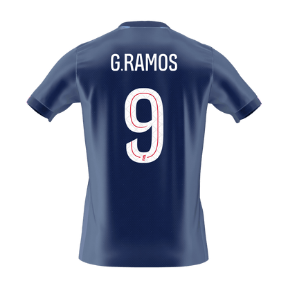 Camiseta G.RAMOS #9 PSG 2025/26 Primera Equipación - Version Hincha - Calidad premium