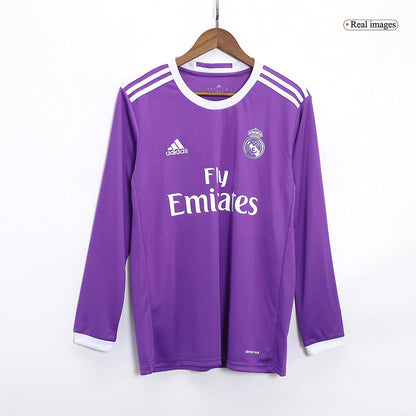 Camiseta Retro 2016/17 Modrić #19 Real Madrid Manga Larga