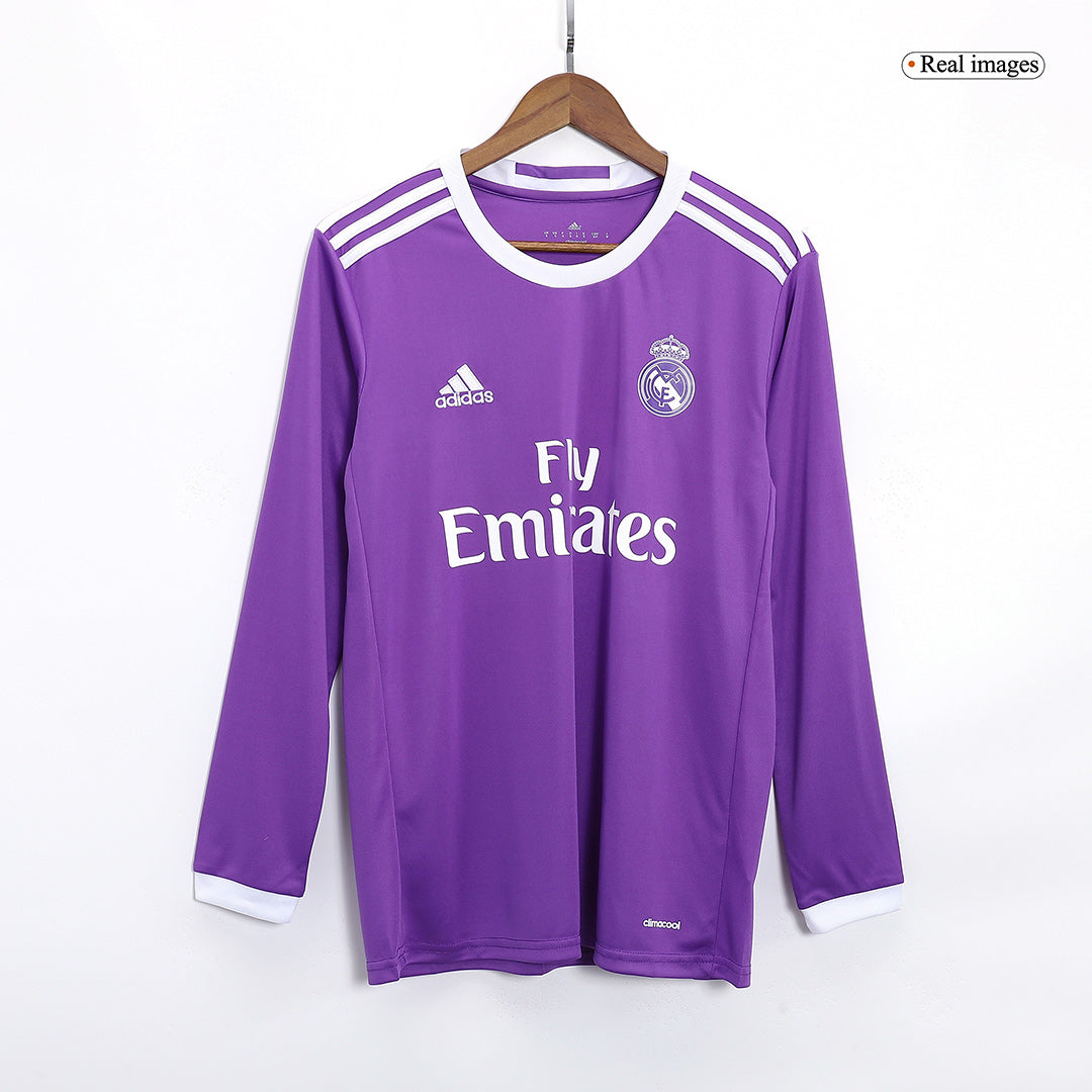 Camiseta Retro 2016/17 Sergio Ramos #4 Real Madrid Manga Larga