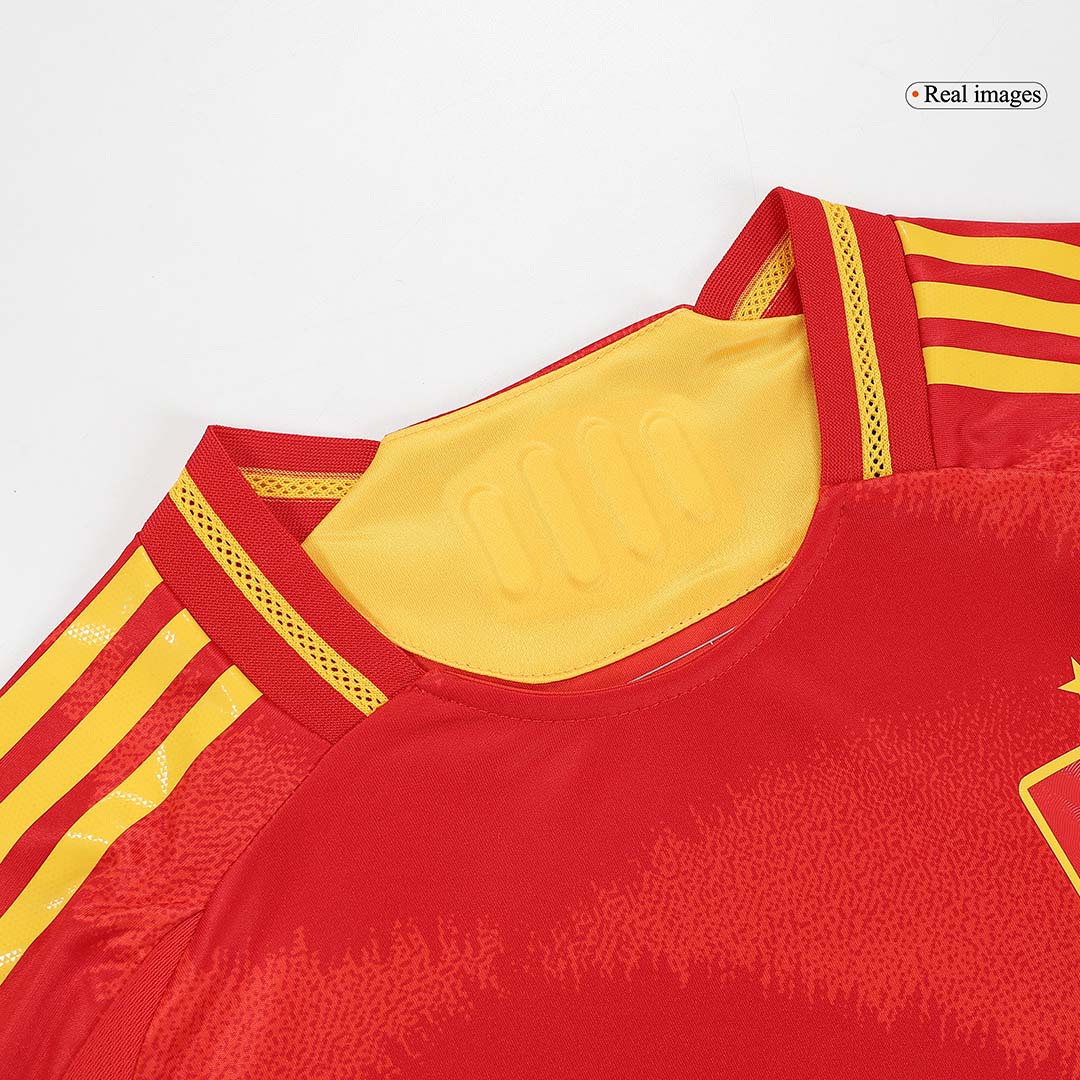 Auténtica LAMINE YAMAL #19 España 2024 Primera Equipacion - Version Jugador