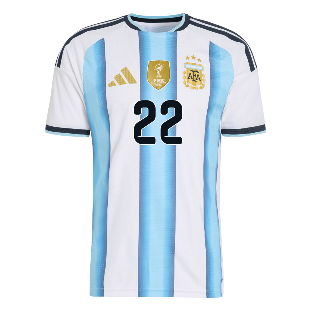 Camiseta Auténtica L.MARTÍNEZ #22 Argentina 2026 Primera Equipación Copa del Mundo - Version Jugador