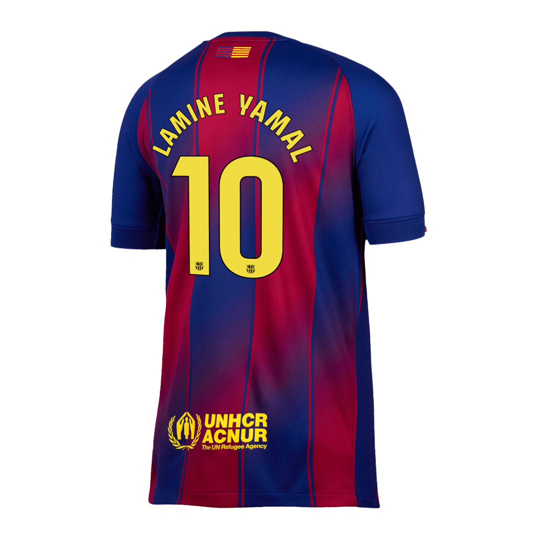 Camiseta LAMINE YAMAL #10 Barcelona 2025/26 Primera Equipación-Versión Hincha-Camisetas Pasion Shop