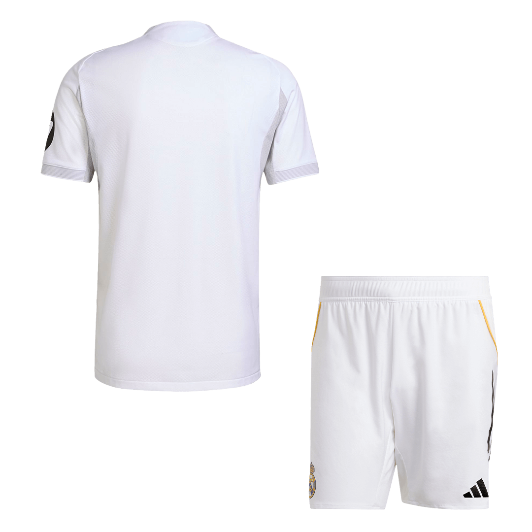 Conjunto Auténtico Real Madrid 2025/26 Primera Equipación (Camiseta + Pantalón Corto)-Camisetas Pasion Shop