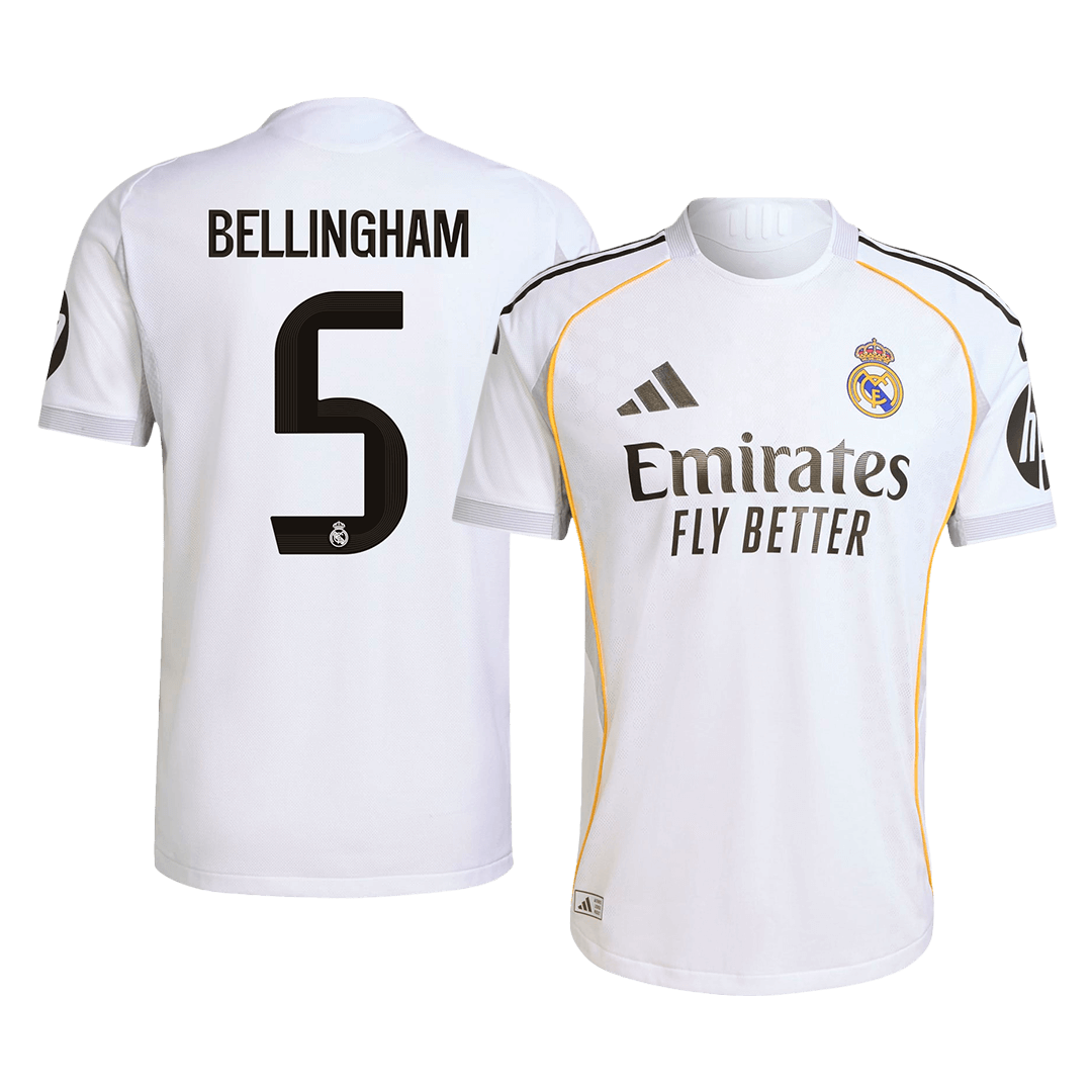 Camiseta BELLINGHAM #5 Real Madrid 2025/26 Primera Equipación Hombre - Versión Jugador-Camisetas Pasion Shop