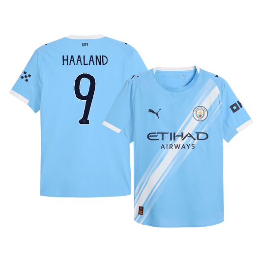 Camiseta HAALAND #9 Manchester City 2025/26 Copa Mundial de Clubes Primera Equipación Hombre-Versión