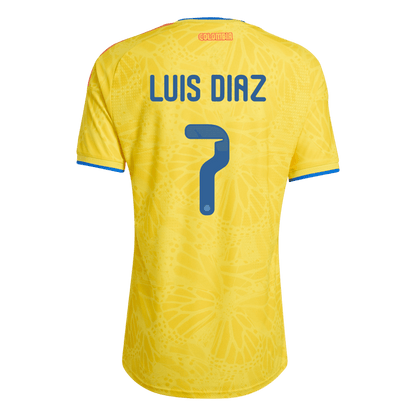 Camiseta Auténtica LUIS DíAZ #7 Colombia 2026 Primera Equipación Copa del Mundo - Version Jugador