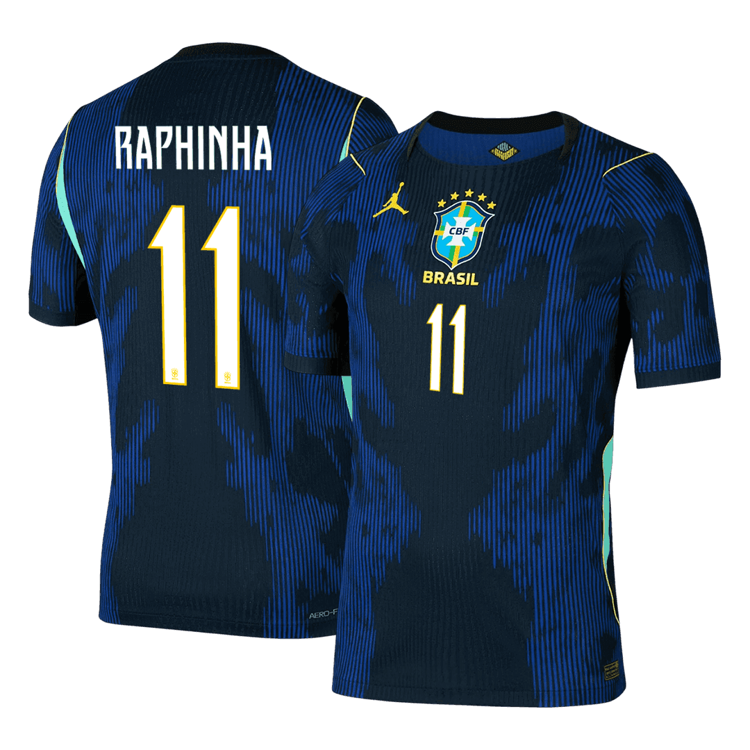 Camiseta Auténtica RAPHINHA #11 Brazil 2026 Segunda Equipación Copa del Mundo - Version Jugador