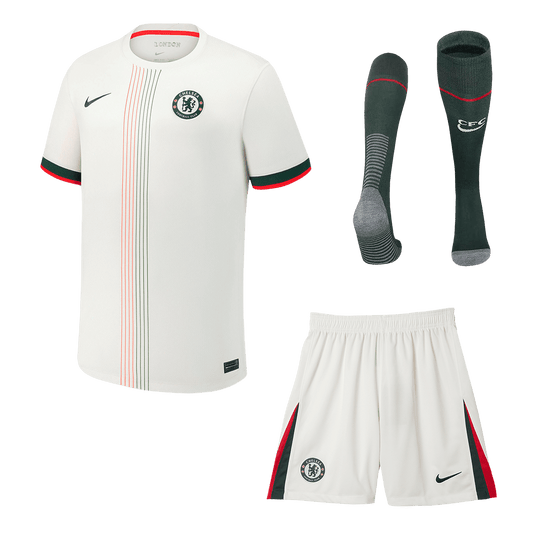 Conjunto Completo Chelsea 2025/26 Segunda Equipación camiseta de fútbol