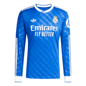 Tricouri Fotbal Real Madrid Treilea 2025/26 Mânecă Lungă (mărime mare)