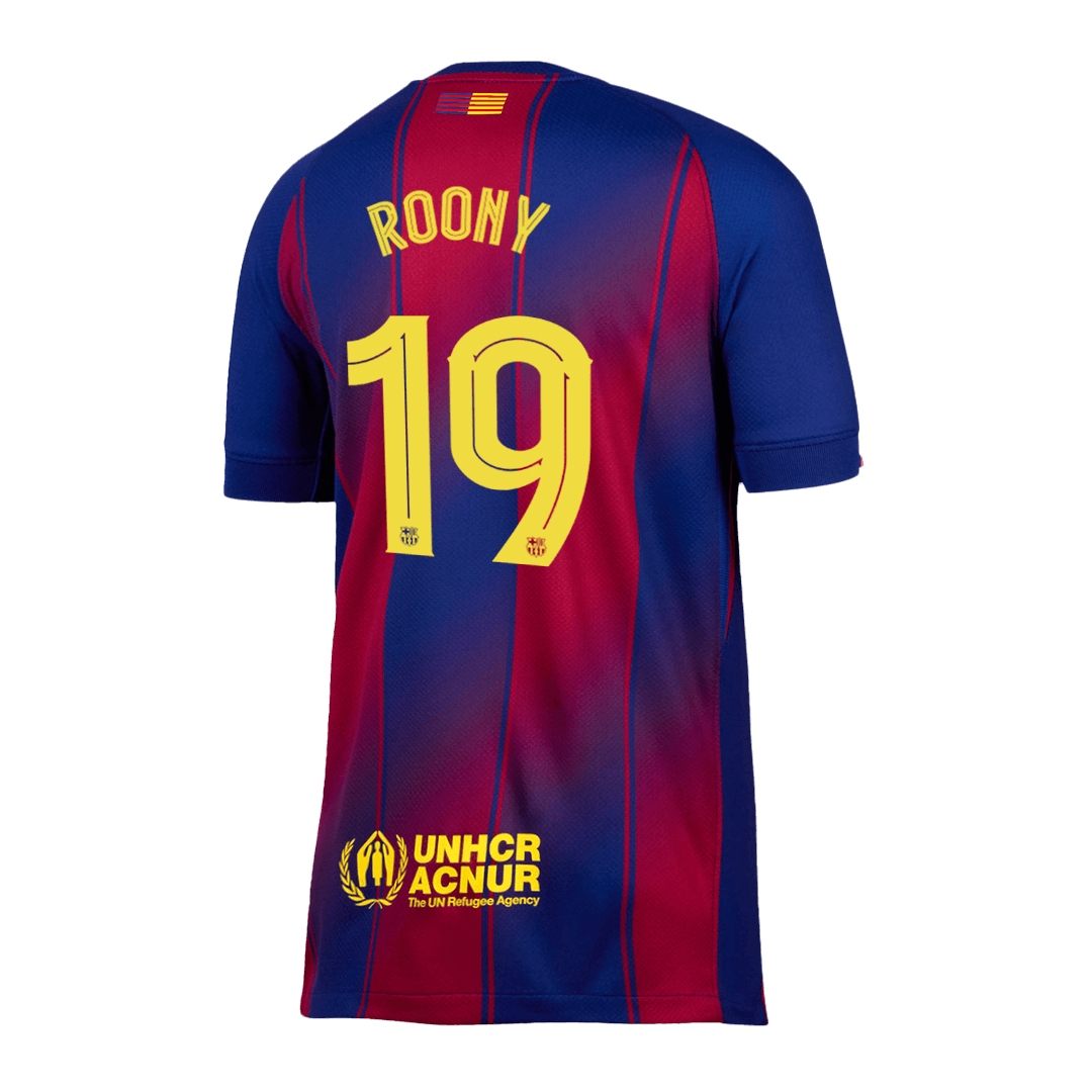 UCL Camiseta ROONY #19 Barcelona 2025/26 Primera Equipación-Versión Hincha-Camisetas Pasion Shop