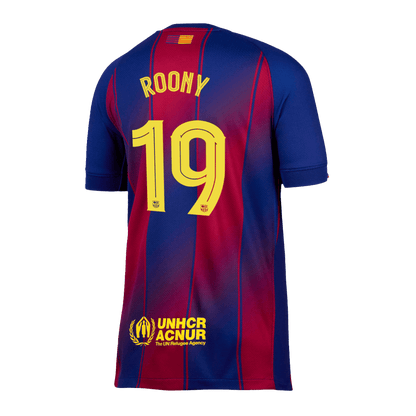 UCL Camiseta ROONY #19 Barcelona 2025/26 Primera Equipación-Versión Hincha-Camisetas Pasion Shop