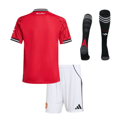 Conjunto Infantil Completo Manchester United 2025/26 Primera Equipación-Camisetas Pasion Shop