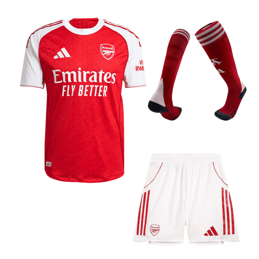 Conjunto Completo Auténtico Arsenal 2025/26 Primera Equipación camiseta de fútbol