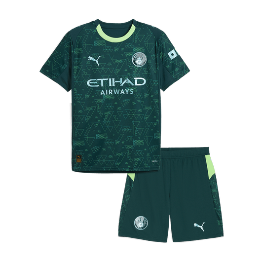 Conjunto Infantil Manchester City 2025/26 camiseta de fútbol