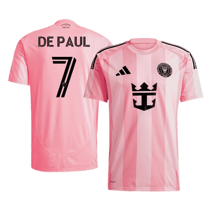 Tricouri Fotbal Inter Miami CF DE PAUL #7 Acasă 2025 (mărime mare)