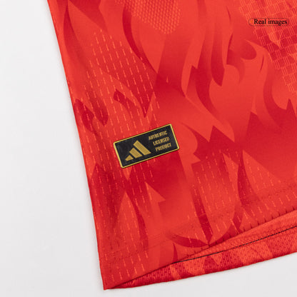 Camiseta Auténtica DE BRUYNE #7 Belgium 2026 Primera Equipación Copa del Mundo - Version Jugador