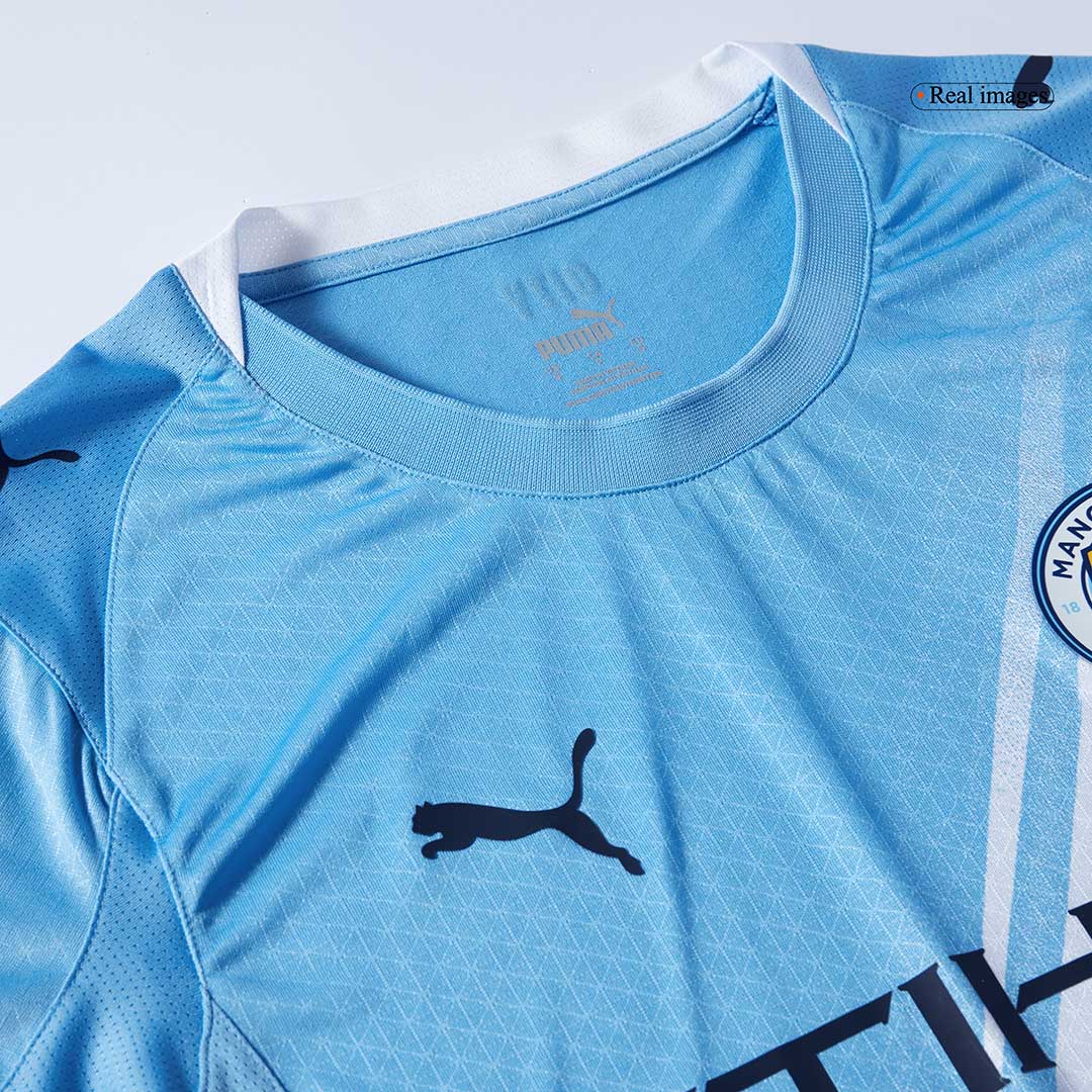 Tricouri Fotbal Manchester City DE BRUYNE #17 Acasă 2025/26 Authentic