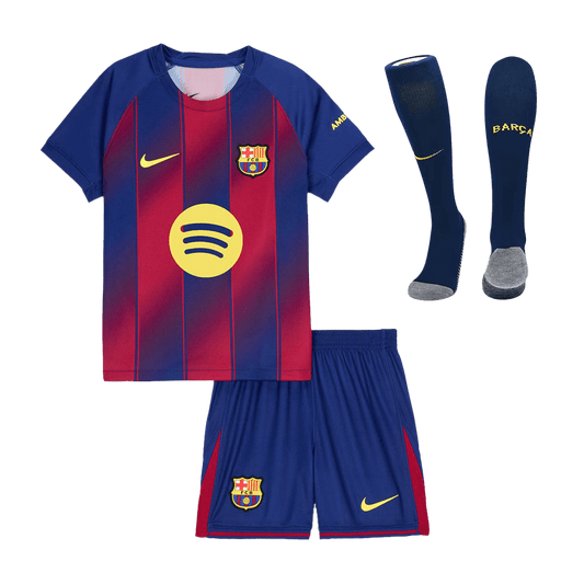Miniconjunto Completo Barcelona 2025/26 Primera Equipación Niño camiseta de fútbol
